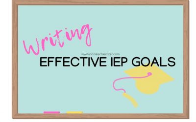 Writing Effective IEP Goals