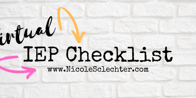 Virtual IEP Checklist