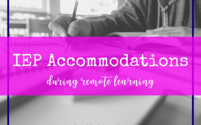 IEP Accommodations for Remote Learning